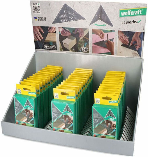Wolfcraft Regulă de Unghiuri pentru Instalații Sanitare din Plastic Lungime 8 cm