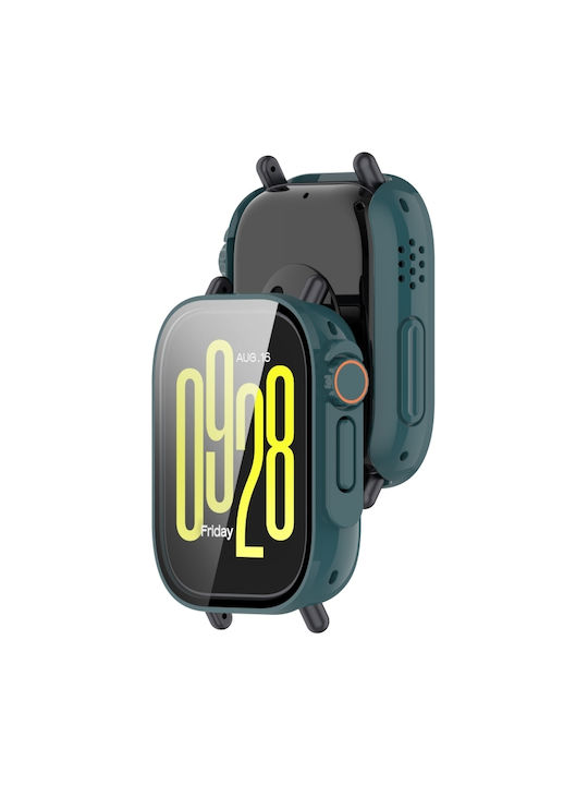 Tempered Film Case Protective Plastic Case in Green color for Redmi Watch 5 Lite