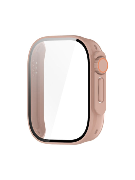 Tempered Film Carcasă de Plastic în culoarea Burgundy pentru Redmi Watch 5 Lite