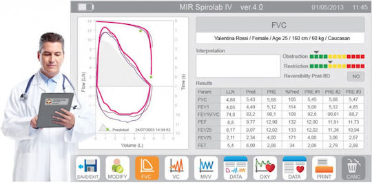 MIR Σπιρόμετρο Spirolab New