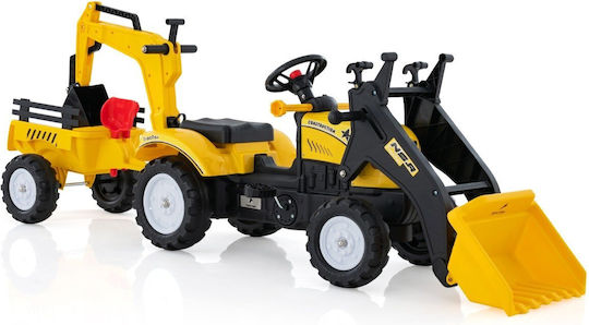Kids Ride On Tractor Foot-to-Floor with Pedal Yellow for 3+ Years