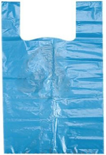 Plastic Packaging Bags Tank Top Type Blue 1kg