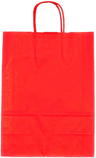 Хартиени торби за опаковане Червени 22x10x31см. 250бр