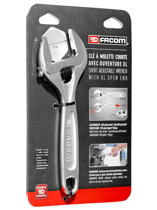 Facom French Wrench with Adjustable Opening 41mm 205mm