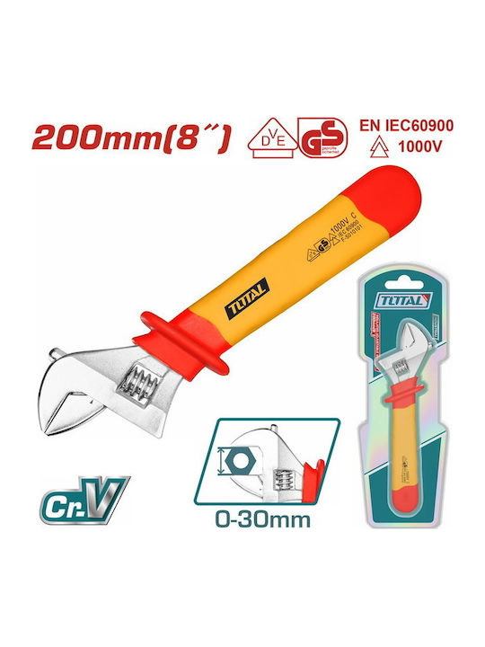 Total French Wrench with Anti-Slip Handle 200mm 8"