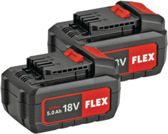 Flex 516228 Σετ Κρουστικό Δραπανοκατσάβιδο & Μπουλονόκλειδο 18V με 2 Μπαταρίες 5Ah και Θήκη