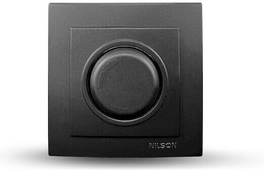 Geyer Comutator Încastrat Cu Variator Cu Rama Clasic Rotativ 600W Negru