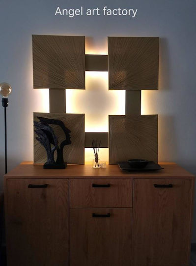 Dekorative Lampe Panel Gold