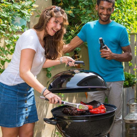 Home & Camp Charcoal Grill Kettle with Lid 43cmx43cm