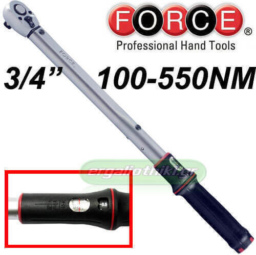 Force Drehmomentschlüssel Kare 3/4" Ropi 100-550 Nm mit Länge 97cm