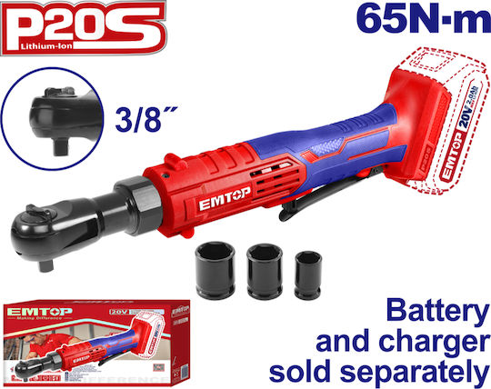Emtop Torque Wrench 3/8" 65-65 Nm