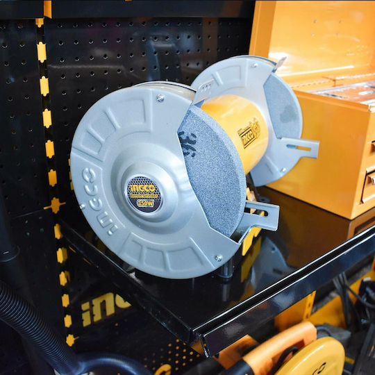 Ingco Двойно колело BG83502 с Мощност 35 Watt