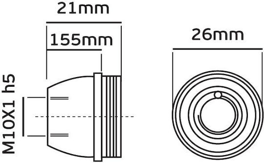 VK Lighting Капачка за Аксесоар за Осветителни Тела Кафяв 27112-013618