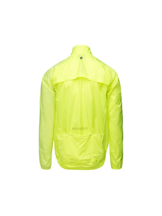 Radvik Papa Männer Fahrrad-Windjacke Langarm Gelb