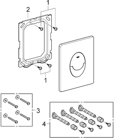 Grohe Skate Air Flush Plate Dual Flush