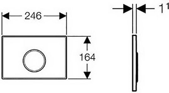 Geberit Sigma 10 Flush Plate Dual Flush