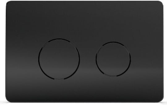 Wisa Easy Touch Flush Plate Dual Flush Matte Black