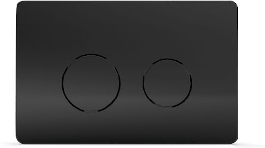 Wisa Easy Touch Flush Plate Dual Flush Matte Black