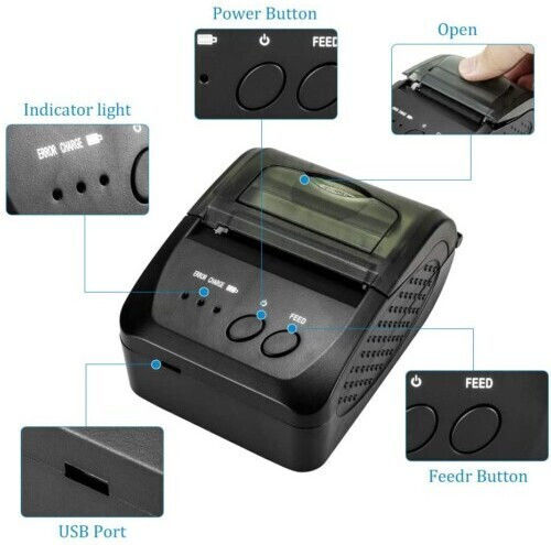 Zjiang Kabelloser Thermische Quittungsdrucker USB