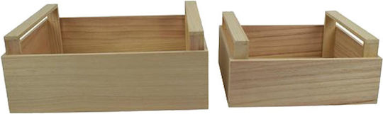 Due esse Decorative Crate Garden Wooden 2τμχ 36x26x14cm 28x23x12cm 2pcs 15-465882