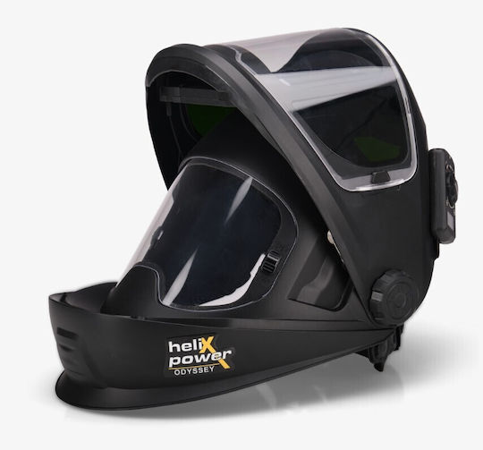 Helix Welding Helmet with 116x81mm Visual Field Black