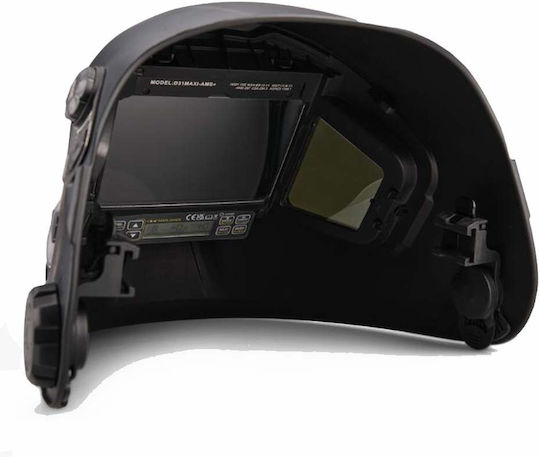 Helix Electronic Welding Helmet Optical Field 116x81mm Panoramic Black
