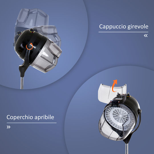 HomCom Cască de coafură cu Putere 1180W
