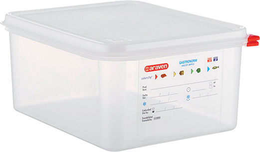 Araven Commercial Food Storage Container 12.5lt 32.5x26.5x20cm
