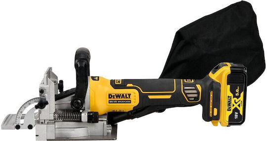 DEWALT DCW682P2 Biscuit Joiner 18V 2x5Ah with Suction System
