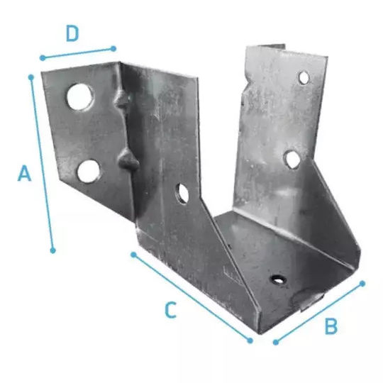 Vasmetal Beam Shoe for Pergola Νο 9 made of 1pcs