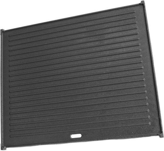 Thermogatz Baking Plate Double Sided with Cast Iron Flat & Grill Surface 22x42cm