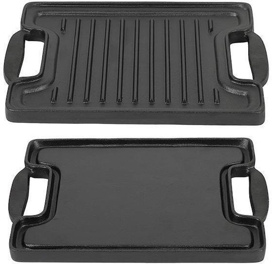 Calfer Gas Baking Plate Double Sided with Cast Iron Flat Surface 36x25cm