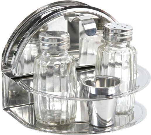 Metano Salt/Pepper Shaker Set with Stand 6pcs M060000