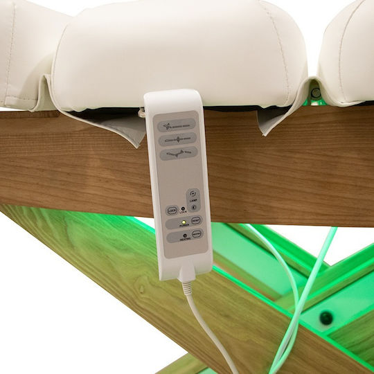 Weelko Cyx Bett Massage und Physiotherapie Weiß aus Holz 199x76cm.