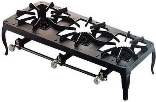 Foker Europa LPG Cooktop Triple 12kW 79x37x16.5cm