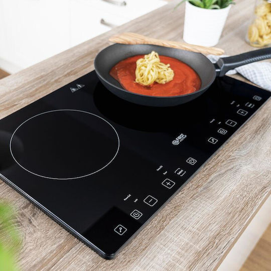 First Austria Fa50953 Electric Inductive Commercial Countertop Burner Double 2kW 64x42x8cm