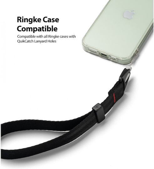 Ringke Hand Strap Каишка за китката за мобилни телефони Черен RGK1157BLK