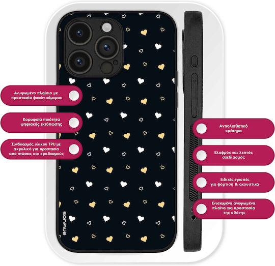 Калъф Sonique Heart Series за Huawei Pura 70 Pro Черен 01