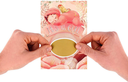 Greeting Card Scrach To Reveal Its A Girl Legami 8053610785494