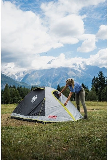 Coleman Darwin 3 Camping Tent Igloo Grey with Double Cloth 3 Seasons for 3 People 210x110x180cm