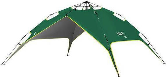 Nils Camping Tent Igloo Green with Double Cloth 4 Seasons for 3 People 200x200x140cm