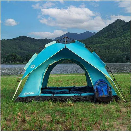 Nils Nils Camp Shadow Camping Tent Igloo Blue with Double Cloth 4 Seasons for 3 People 200x200x140cm