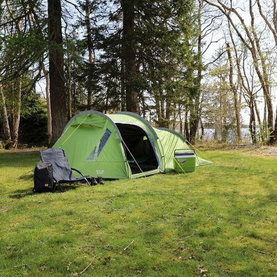 Vango Skye 500 Camping Tent Tunnel Green 4 Seasons for 5 People 440x315x185cm