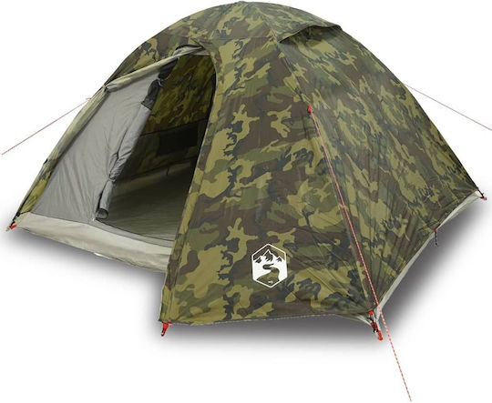 vidaXL Σκηνή Camping Igloo Πράσινη για 3 Άτομα 270x205x125εκ.