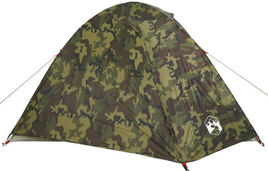 vidaXL Σκηνή Camping Igloo Πράσινη για 3 Άτομα 270x205x125εκ.