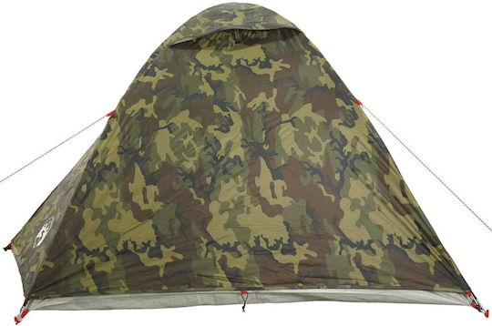 vidaXL Σκηνή Camping Igloo Πράσινη για 3 Άτομα 270x205x125εκ.