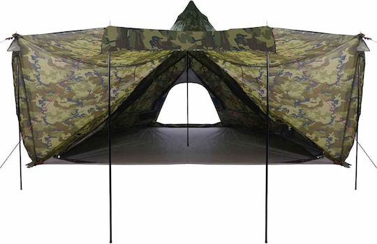 vidaXL Σκηνή Camping Teepee για 6 Άτομα 486x486x280εκ.