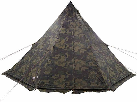 vidaXL Σκηνή Camping Teepee για 6 Άτομα 486x486x280εκ.