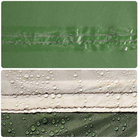 vidaXL Cort Tip Teepee Verde pentru 6 Persoane 486x486x280cm