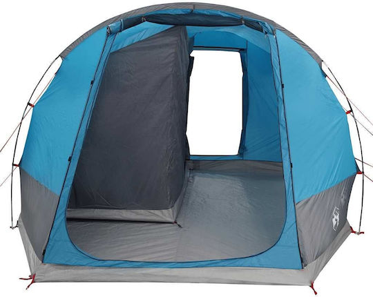 vidaXL Summer Camping Tunnel Car Tent Blue for 2 People 470x332x216cm
